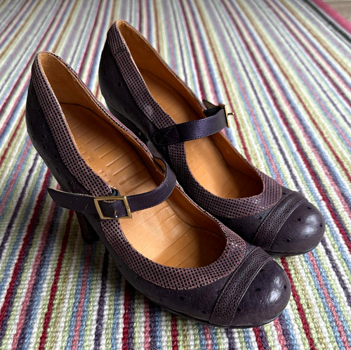 Chie mihara purple leather - chie,
