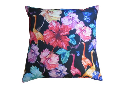 Flamingo colourful linen - colourful,