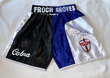 Carl Froch And George Groves Dual Signed Boxing Shorts £125