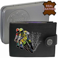 Motocross Wallet Leather Twin