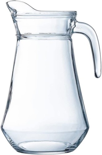 Glass serving pitcher jug - serving, arc