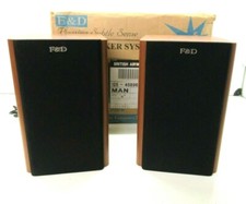 Rare F & D SPS-600 Active Book Shelf Speaker System P.M.P.O 300watts 