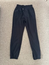 Primark size 6 cuffed tracksuit bottoms faux suede material feel