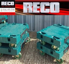 HEAVY DUTY GREEN  WHEELED "SINGLE" DOLLY / SKATE 60-40-17CM  WAREHOUSE / STORAGE