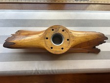 Sensenich wood airplane propeller center hub broken sides aviation art display