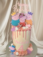 Peppa Pig Inspired Cake