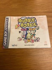 Gameboy Advance Bubble Bobble Old And New Manual Only