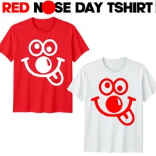 Boys And Girls Funny Face Red