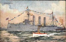 Antique BATTLESHIP MILITARY