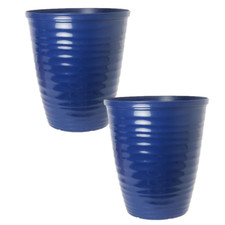 Planters Set of 2 Gloss Navy