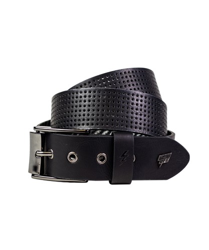 Clyde printed leather belt - leather,