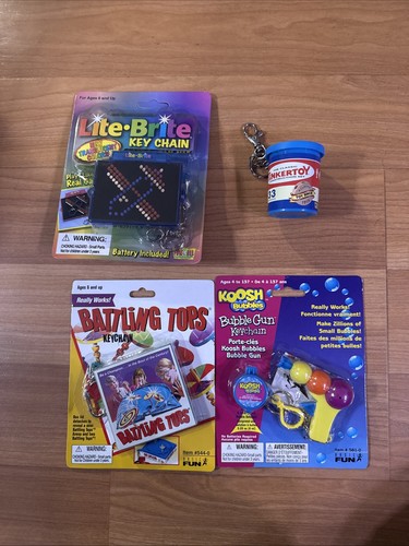 Vintage toy keychains - vintage, lite