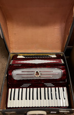 Antonio Red Accordion in Case