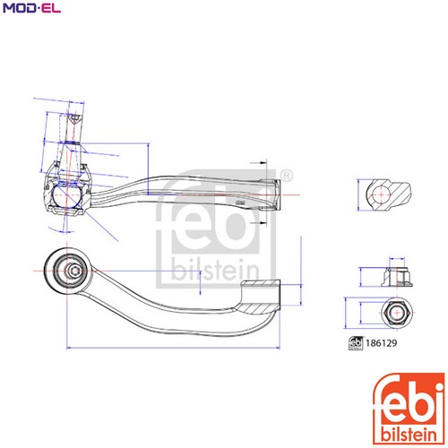 Tie rod end - tie,