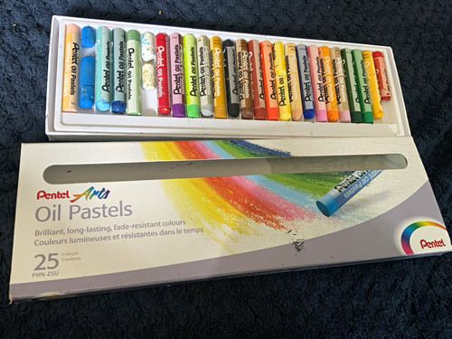 Pentel arts oil pastels - pentel, 25