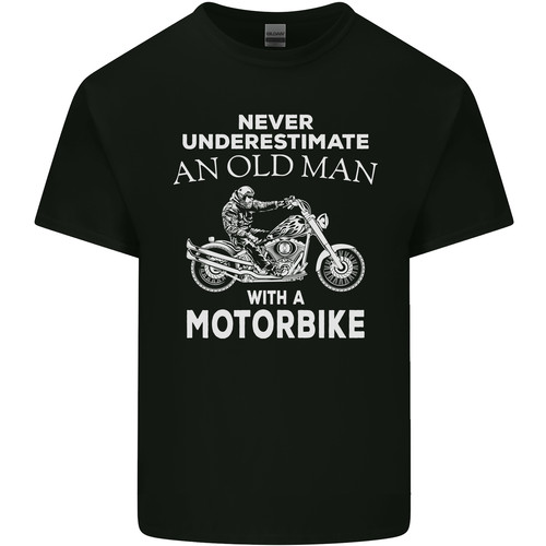 Biker old man motorbike - biker,