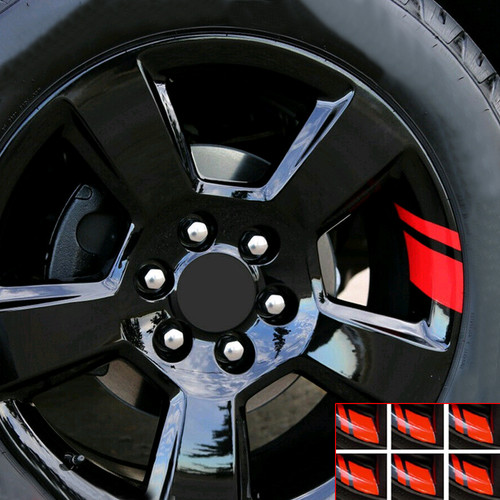 Reflective car wheel rim - 6x,