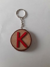 Log Slice Keyring Alphabet 