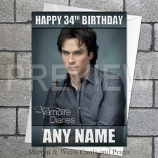 Vampire Diaries birthday card