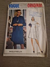 Vintage Vogue Paris Original Molyneux Sewing Pattern 1109 Possibly Size 14