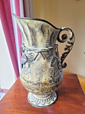 Decorative "Grecian" Metal Pitcher/Jug/Vase - Ceramic Effect Colourisation-563