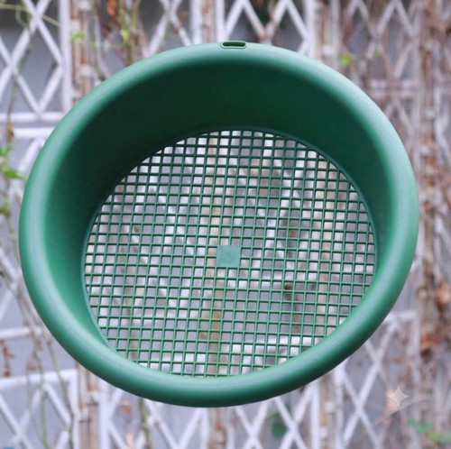 Plastic garden sieve riddle - sieve,