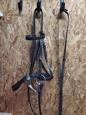  Leather Bridle,bit & Reins