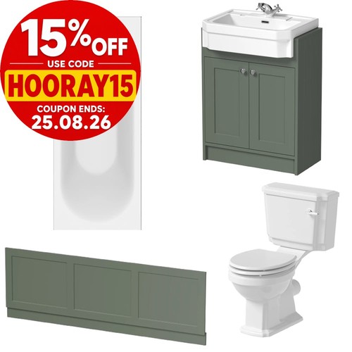 Bathroom suite 1700mm single - 1700mm,