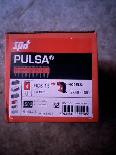 Spit pulsa 15mm nails with - 15mm,