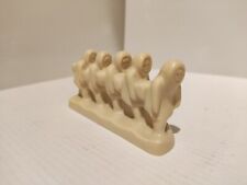 Vintage Resin Boma Canada Inuit Eskimo 5 Eskimos Walking In A Row Figurine