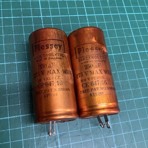 Vintage plessey capacitor - capacitor,