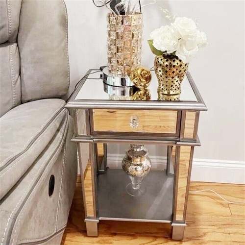 Mirage mirrored accent table - mirrored,