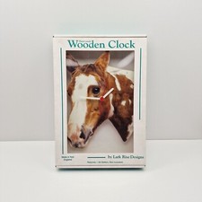 New handmade wooden clock with