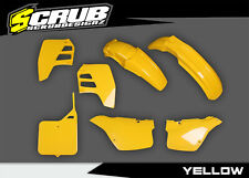 Suzuki RM125 1989 1990 1991 UFO Plastics kit OEM color Yellow