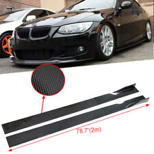 For 3 Series E90 E92 E93 78.7'' Carbon Fiber Car Side Skirt Extension Lip Rocker