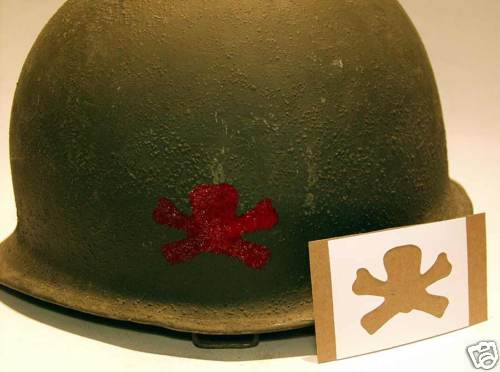 Helmet stencil 504th pir - us,