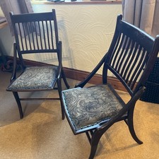 Stunning Turn Of The Century Fold Up Chairs. Vintage 