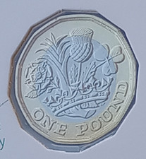 2019 BUNC £1.  1 Pound Coin