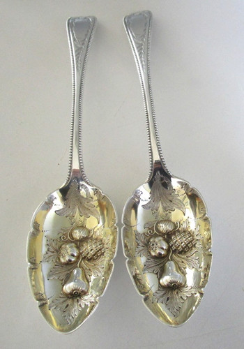 Pair victorian silver plated - victorian,