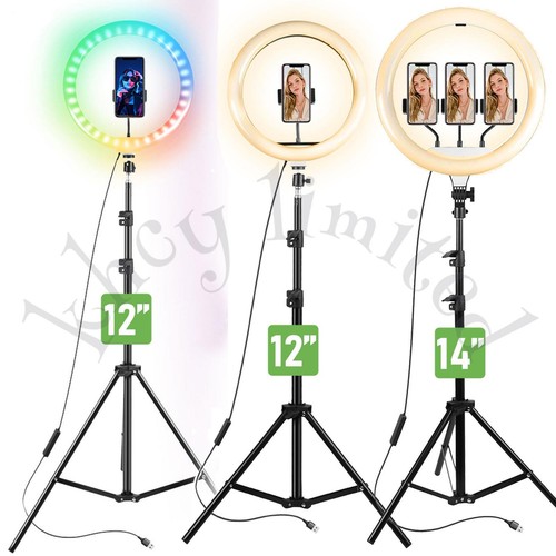 Ring light with tripod - 12", 14"