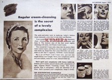 PONDS Cold Cream 1953 Cosmetics Advert Print - Original Viscountess Scarsdale Ad