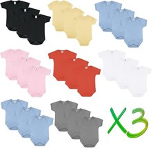 3 Pack Plain 100% Cotton BABY