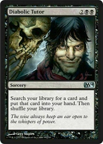 Diabolic tutor magic 2014 - diabolic,