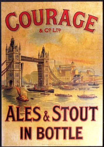 Modern postcard courage - modern,