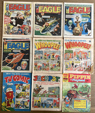 Bundle of 9 comics from 1980s: 4x Eagle comics Jan 1984, 2x Whoopee! + 3 others