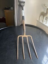 Garden Fork Older Model Plastic Shaft Black Handle Lot 333