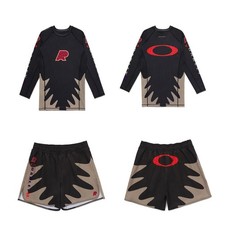 Albino and Preto X Oakley Entaglement Ls Rash Guard & Short (Set) No Gi Uniform