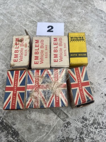 Vintage assorted car bulbs - vintage, 12v
