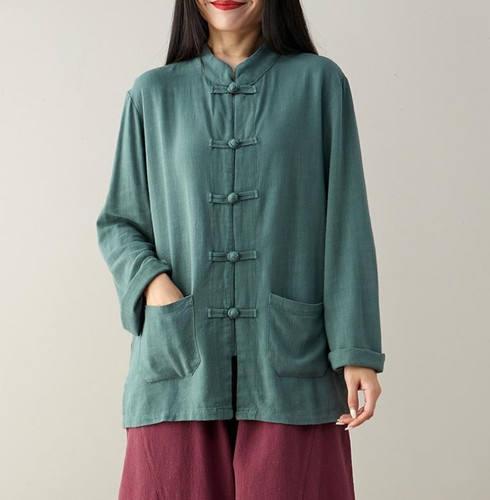 Women cotton linen - women, blouse