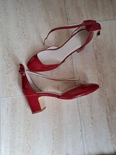 Ladies Red Patent Shoes by Zara Size 40 in good condition